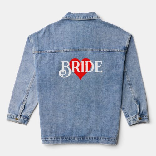 Country Bride Heart Denim Jacket