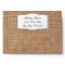 Country Burlap and Lace Twine Print Envelopes
