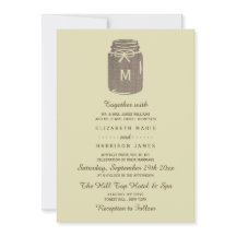 Country Burlap Mason Jar Wedding