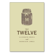 Country Burlap Mason Jar Wedding
