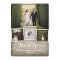 Country Burlap Wedding Photo Thank You Card