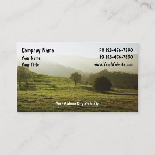 Customizable Country Business Card