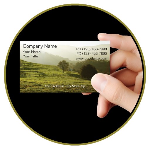Customizable Country Business Card