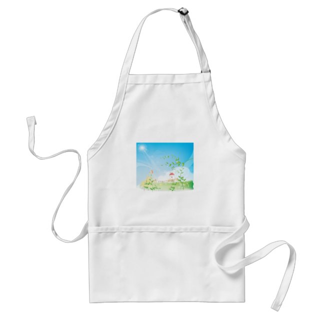 Country Butterfly Adult Apron (Front)