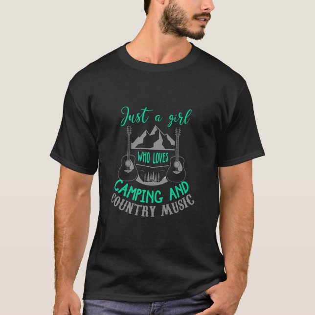 Country Camping Shirt Funny Country Music Camper Q (Front)