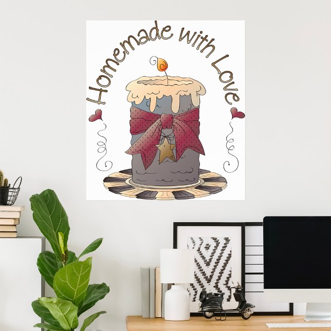Country Candle Rustic Homemade with Love Poster (Creator Uploaded)