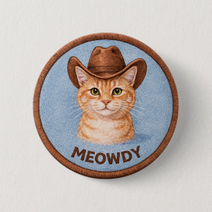 Country Cat Button