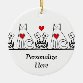 Country Cat Holidays Personalized