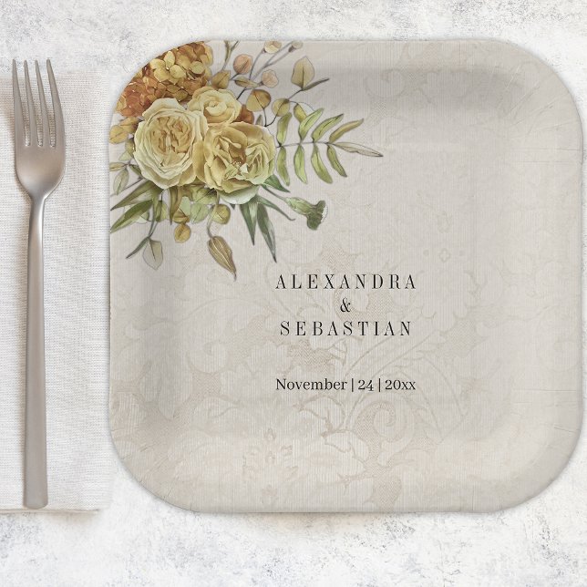 Country Charm and Boho Flowers Paper Plates (Creator Uploaded)