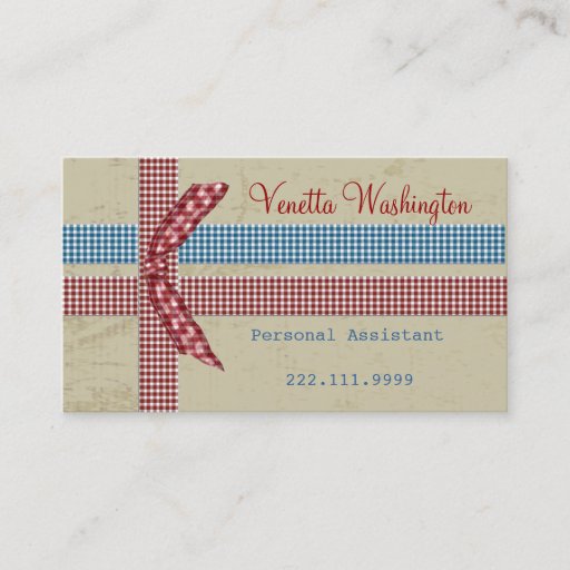 Customizable Country Charm Business Card