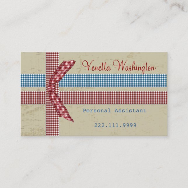 Country Charm Business Card (Front)
