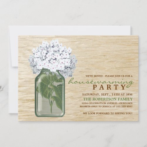 Country Charm Housewarming  Party Invitations