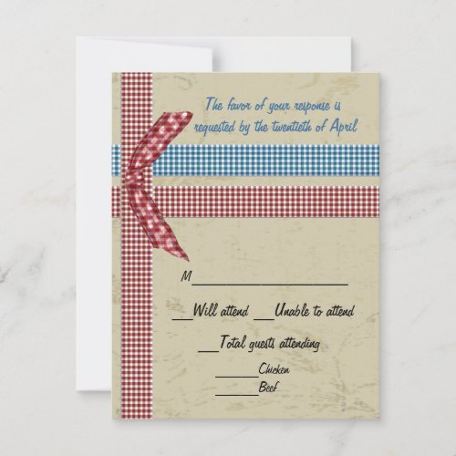 Country Charm RSVP Card