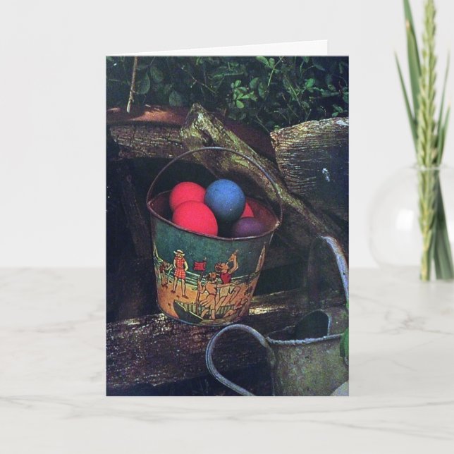 COUNTRY CHARM SPRING AND EASTER WISHES TO YOU HOLIDAY CARD (Front)