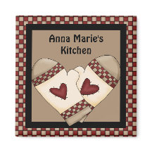 Country Check Magnet