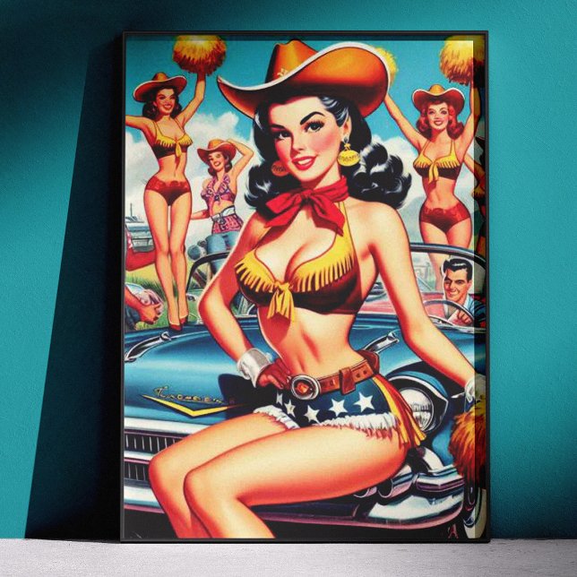 Country Cheerleader Pin-up Poster (Creator Uploaded)