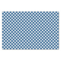 Country Chic Blue Gingham Pattern Tissue Paper