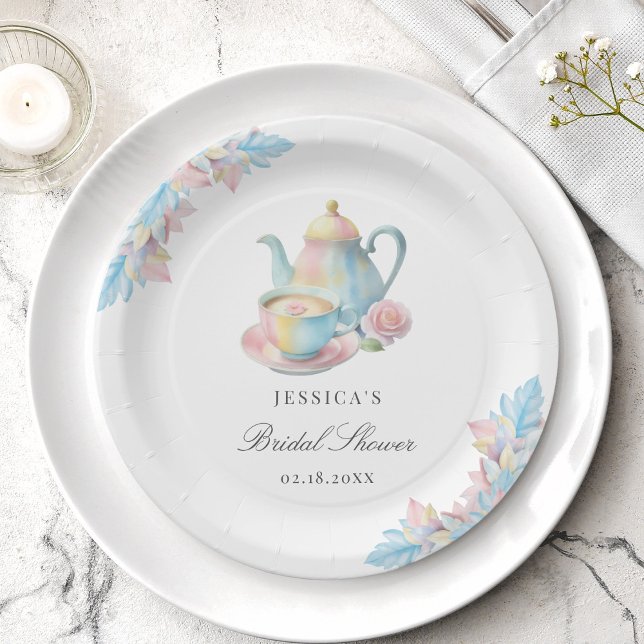 Country Chic Bridal Tea Party Bridal Shower Paper Plates (Creator Uploaded)