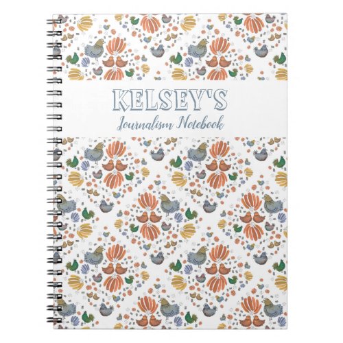 Country Chic Chickens Notebook