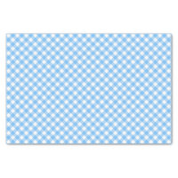 Country Chic Pastel Baby Blue Gingham Tissue Paper