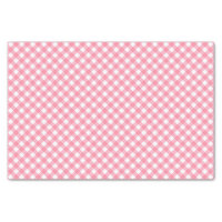 Country Chic Pastel Baby Pink Gingham Tissue Paper