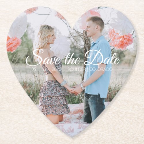 Country Chic  Save the Date Photo Coaster