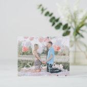 Country Chic | Save the Date Photo Postcard (Standing Front)