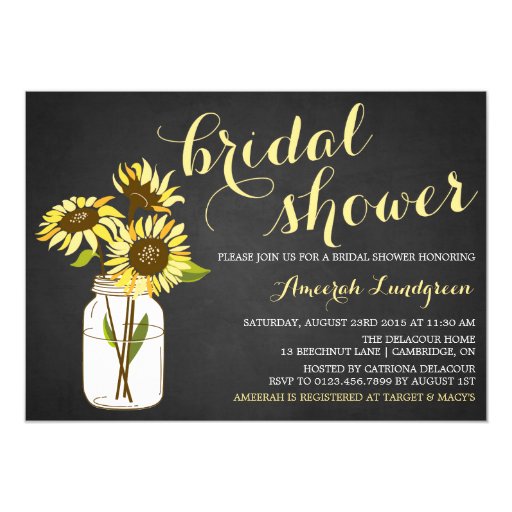 Country Chic Bridal Shower Invitations 2