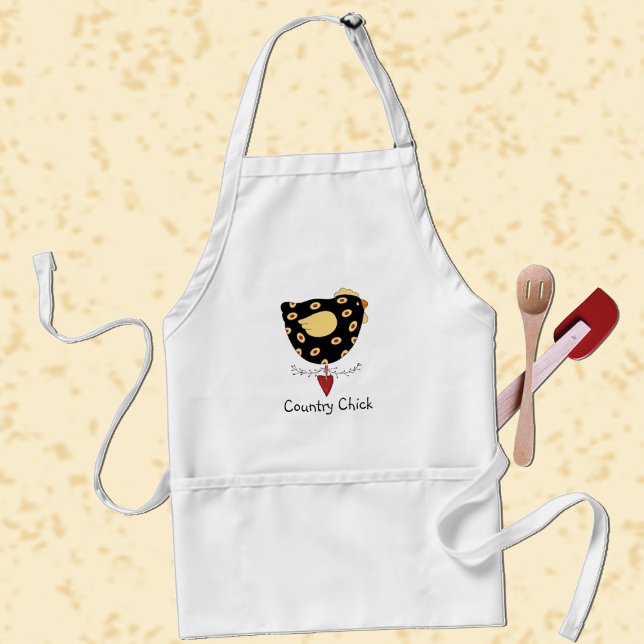 Country Chick Adult Apron (Creator Uploaded)