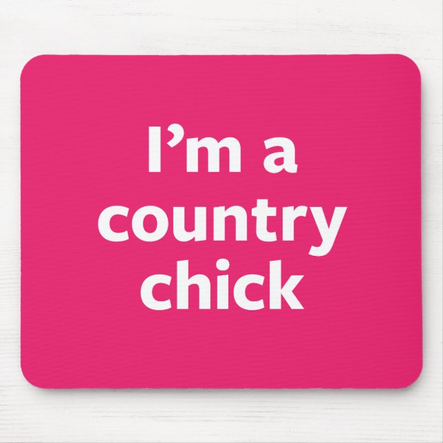 Country Chick Mouse Pad (Front)