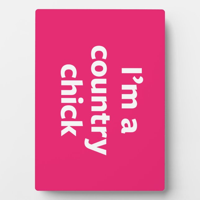 Country Chick Plaque (Front)