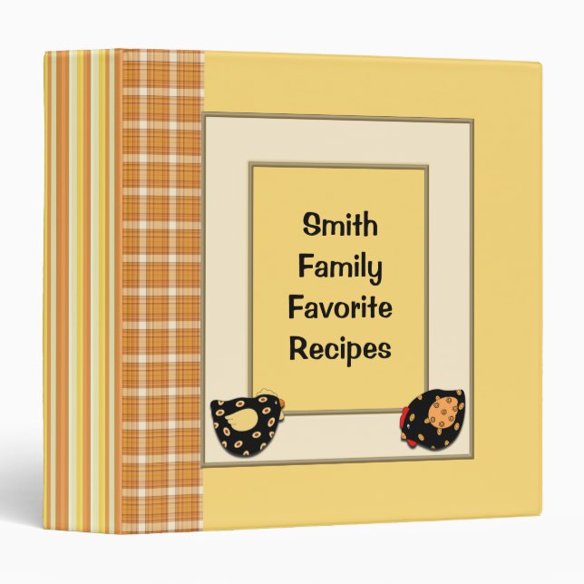 Country Chick Recipe Binder (Front/Spine)