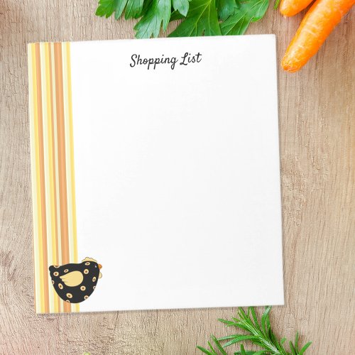 Country Chick Shopping List Notepad