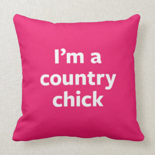 Country Chick Throw Pillow