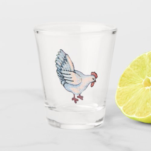 Country Chicken Shot Glass