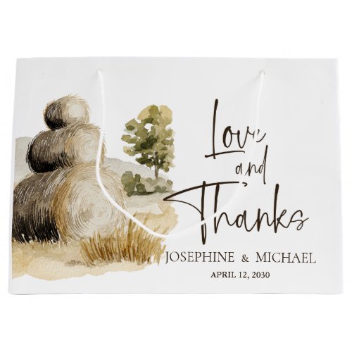 Country Chicken Wedding Welcome Large Gift Bag