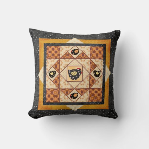Country Chicks Faux Patchwork Pillow