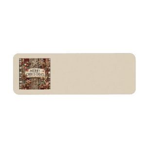 Country Christmas Address Labels