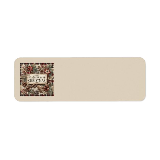 Country Christmas Address Labels (Front)