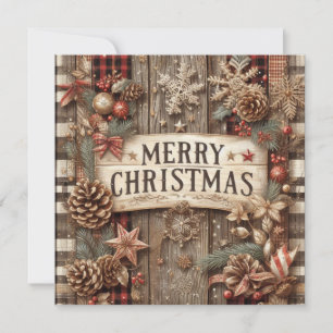 Country Christmas Greeting Card