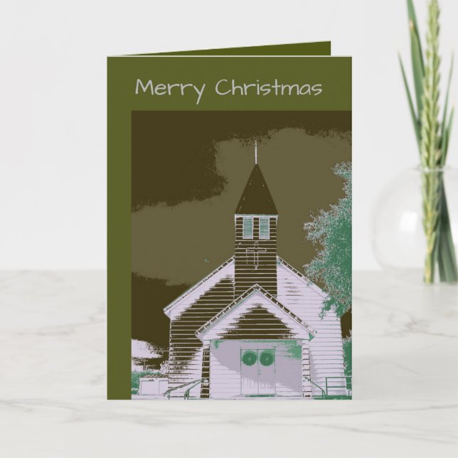 Country Christmas Holiday Card (Front)