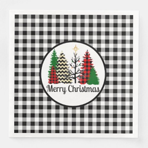 Country Christmas Paper Dinner Napkins