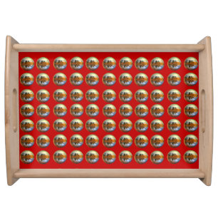 Country Christmas Serving Tray