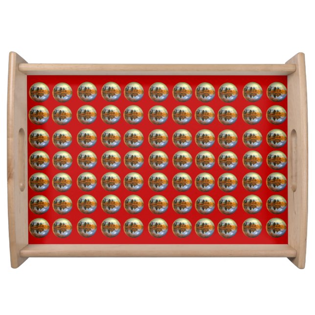 Country Christmas Serving Tray (Front)