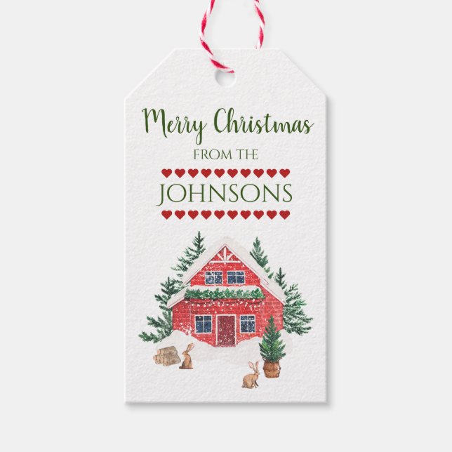 Country Christmas Signature  Gift Tags (Front)