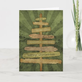 Country Christmas Tree Christmas Card by xmasstore at Zazzle