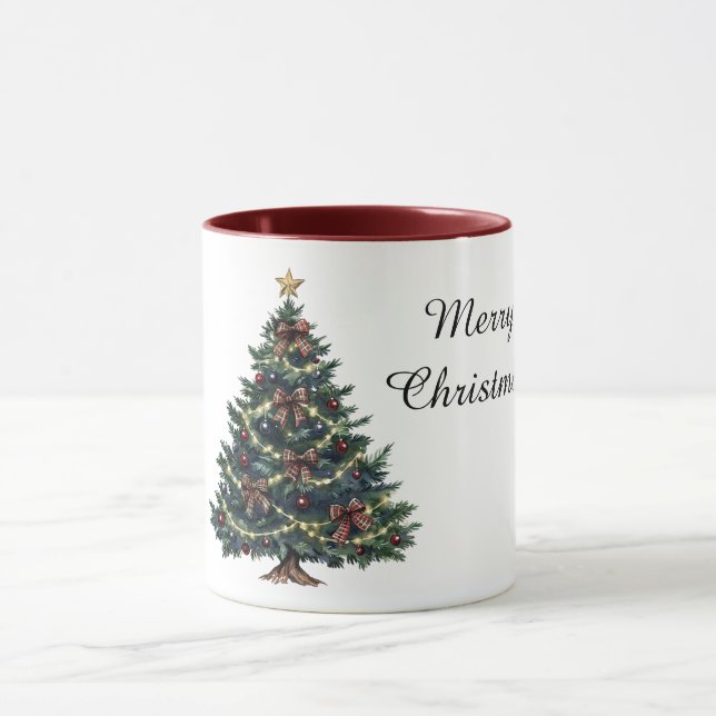 Country Christmas Tree Mug (Center)