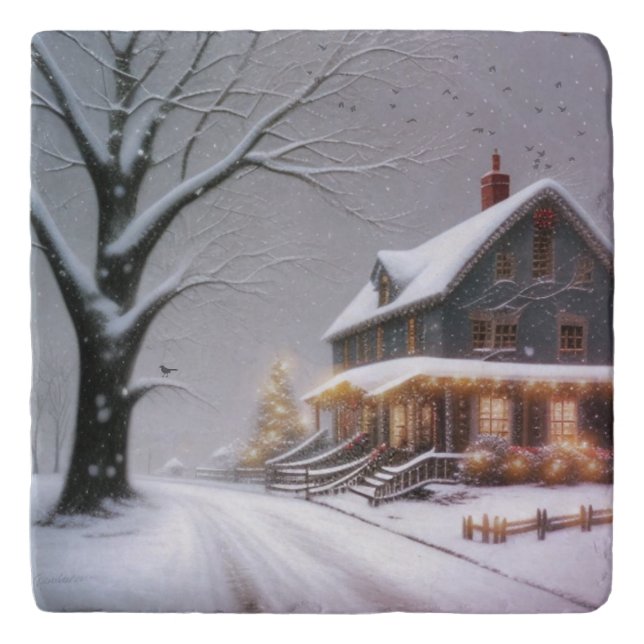 Country Christmas Trivet (Front)