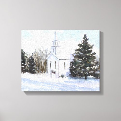 Country Church Canvas Print