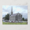 Old Country Churchyard near Carlow town, Ireland postcard